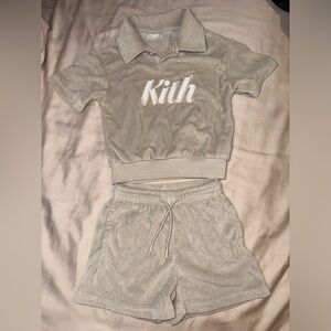 KITH Kids Terry Polo Set